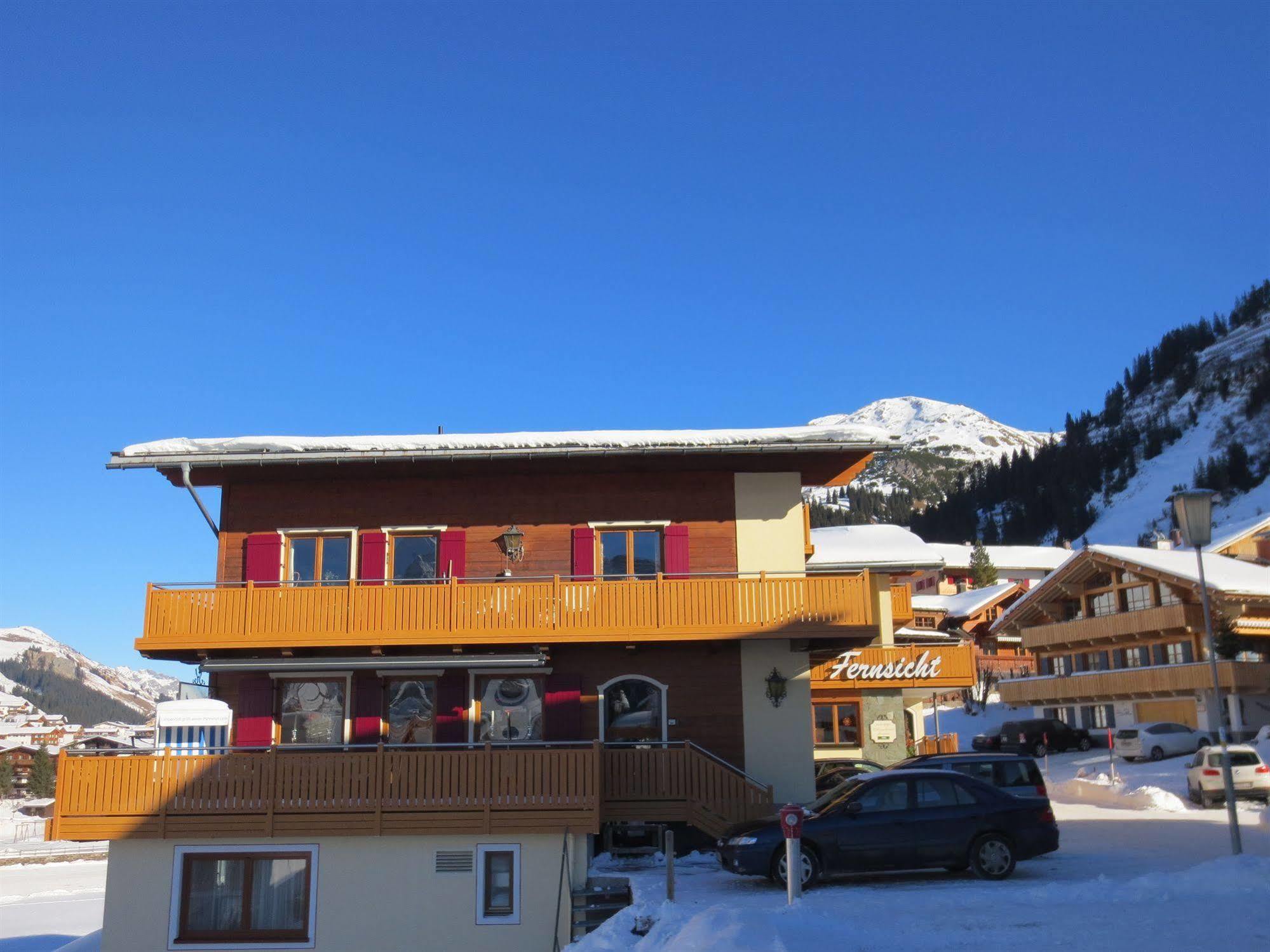 Fernsicht Alpen-Apartments Lech am Arlberg Esterno foto